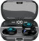 Wireless Earbuds Bluetooth Wireless Ear buds with HD Noise Cancelling Mic, HiFi Stereo Bass Sound Headphones with LED Charging Case, Touch Control Smallest In Ear Earphones for Sport/Work/Travel