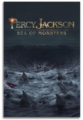 Percy Jackson Filmposter Sea of Monsters, Wandcollage-Set, Leinwand, Vintage-Leinwandposter, Wandkunst, Dekordrucke, Poster, moderne Leinwandkunst, Bilder für Wohnzimmer, Schlafzimmer, 30 x 45 cm,