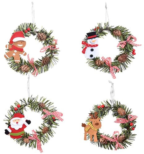 Christmas Decorations - Artificial Door Wreaths for Front Door, Wall, Garden & Wedding - Hanging Wreath Home Decor