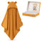 FUCHSUNDPANDA Fuchs&Panda Kapuzenhandtuch Baby EXTRA dick, warm & weich | 75x75cm Babyhandtuch mit Kapuze (100% Bambus) | Baby Handtuch Kapuze mit toller Geschenkverpackung (Lehm-braun)
