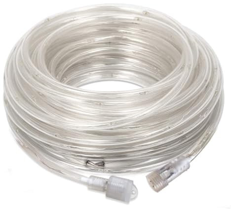 HAUSPROFI LED Lichterschlauch Verlängerung 8M 160LEDs Erweiterbar durch End-to-End Verbindung, ohne Netzteil & Fernbedienung, für Innen Außen, Warmweiß, Ø5mm