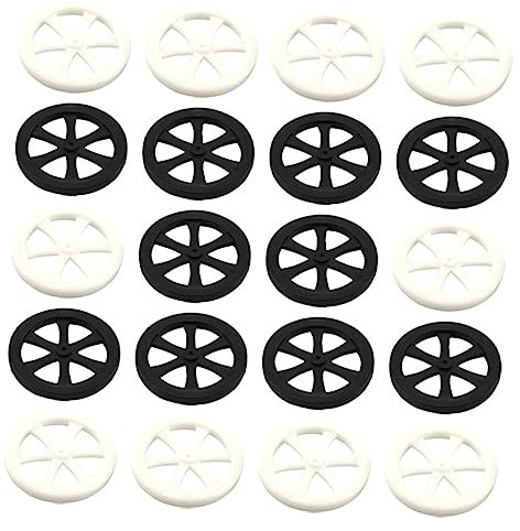 TOYANDONA 20piezas Ruedas De Coche De Juguete Prácticas Juguetes De Bricolaje Accesorios De Coche