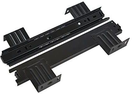 SFQEVHRZ Metal drawer slides， 2 Pieces Heavy Duty Ball Bearing Drawer Slides Keyboard Shelf Runners 240 290mm Table Extension Slide Rail for Under Desk Computer(290mmx70mm)