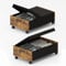 Rebonique Under Bed Storage Box with Lid, 2 Pack 80L/100L Underbed Storage on Wheels, Large Storage Containers, Metal Frame Clothes Organiser Drawer, Clothes Boxes for Toys, Shoes, Blankets (80L)