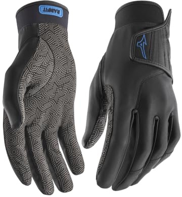 Mizuno Unisex RainFit Golf Gloves, Black, Medium Large