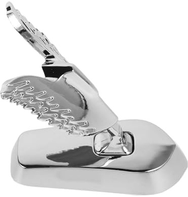 CTIRCHIU D Auto Motorhauben Flügel Emblem aus Legierung in Silber Stilvolles und Skulpturales Design zur Einfachen Fahrzeugdekoration für Pkw und Pickup