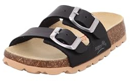 Superfit Jungen Fussbettpantoffel Hausschuhe 0-800111 Pantoffeln, Schwarz 0000, 29 EU