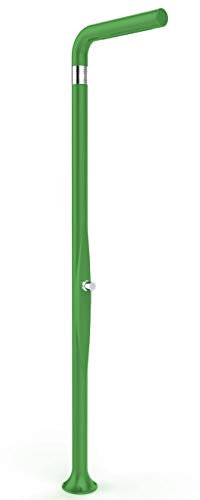 Doccia Classica a doppio ingresso acqua calda e fredda Arkema Funny Yang in Poletilene HD Colore Verde chiaro Doccia per interno e esterno con Miscelatore