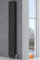 Reina Neva Steel Anthracite Vertical Designer Radiator 1500mm H x 236mm W Single Panel