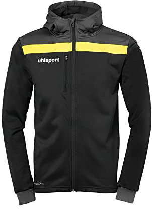 uhlsport Offense 23 Veste à Capuche pour Homme XS Multicolore (Negro/Antracita/Lima amar)