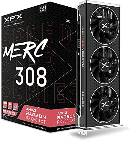 XFX RX-66XT8TBDQ Carte Graphique AMD Radeon RX 6600 XT 8 Go GDDR6 Noir