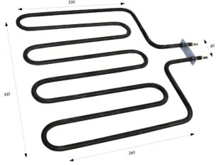 SPEEM | Resistencia para sauna 2 KW 230V 260x300x330mm | Elemento para estufas de sauna | Utilizada para generar calor en saunas domésticas o comerciales | Resistencia Calentador