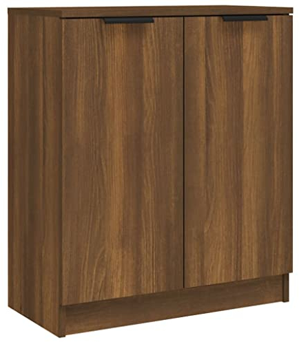 vidaXL Sideboard Kommode Anrichte Schrank Beistellschrank Mehrzweckschrank Standschrank Wohnzimmer Flur Braun Eichen-Optik 60x30x70cm Holzwerkstoff