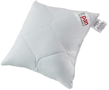 mr mattress Kopfkissen 40x40 MIKROFIBRA, zum Schlafen, Synthetikfüllung, weißes Kopfkissen aus Mikrofasern, für Allergiker geeignet, waschbar bei der Temperatur 95 Grad Celsius