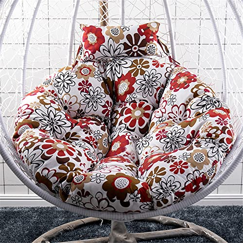 Morbuy Papasansessel Kissen Sitzauflage, Rundes Dicke Stuhlkissen Bequem & Weich Sitzkissen Hängesessel für Outdoor Indoor Garten Stuhlauflage (120x120CM,Sonnenblume)
