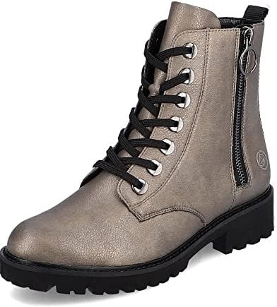 Remonte Damen D8671 Stiefelette, dirtyaltsilber / 91, 39 EU