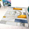 DJHWWD Waschbare Teppiche Balkon Outdoor Teppich Rechteckiger Grauer Teppich, moderner Wohnzimmerteppich, Schlafzimmerteppich, schmutzabweisend Salon Auslegware 40X60CM