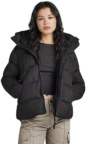 G-STAR RAW Damen Whistler Short Puffer wmn, Schwarz (dk black D23534-D199-6484), M
