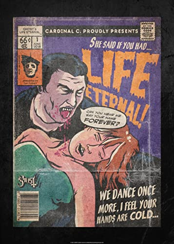 Displate - Metallposter - Magnet-Montage - Ghost - Comic Book Covers - Life Eternal - Größe M - 32x45cm Matt