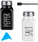 Pack of 2 Pepper Shaker and Pot Salt and Pepper Set - White & Black