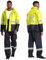 Navis Marine Regenanzug für Herren Heavy Duty Workwear Wasserdichte Jacke mit Hose 3-teilig (Fl Gelb RE-2, S)