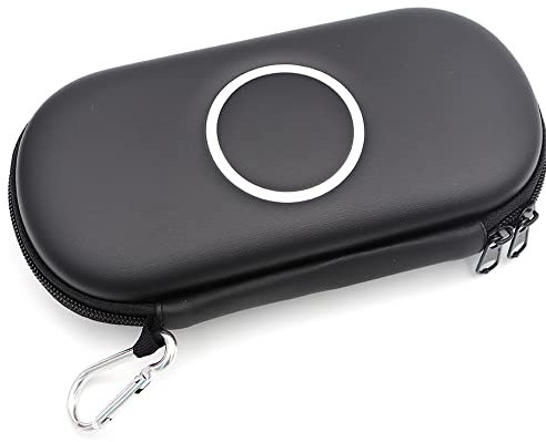 Funda protectora rígida de transporte para Sony PSP 1000 2000 3000 bolsa de almacenamiento de consola de juegos EVA portátil organizador de viaje protector (negro)