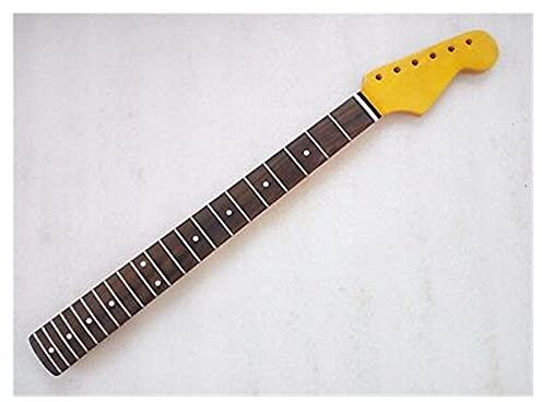 CAZARU 21 Bund Ahorn Gitarrenhals Palisander Griffbrett für Strat E-Gitarre Gitarrenhals für Ersatzteile von Musikinstrumenten