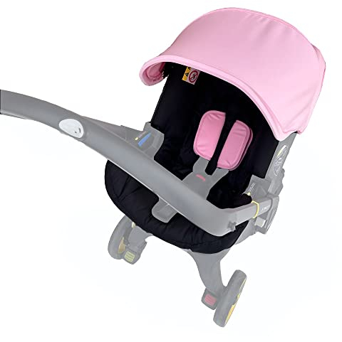 Brogtorl Wickelsitz-Set, Baldachin-Sonnenschutz, Rosa, Kompatibel mit Doona-Kinderwagen