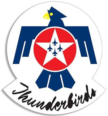 WildeBabsKLBT 12 cm Hochwertiger Autoaufkleber Sticker Aufkleber Selbstklebende Folie Navy Thunderbirds Logo F3332