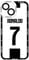 EZB Cristiano Ronaldo Themed iPhone Clear Phone Case | Flexible Shock Absorbant Cool Phone Cover | Ronaldo Number 7 Case (iPhone 14)