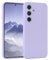 EAZY CASE - Silikonhülle für Galaxy S24 Hülle Silikon Case weich stoßfeste Handyhülle Schutzhülle mit Kameraschutz Dünn Premium Schutz Cover TPU Phone Bumper in Lavendel Blau
