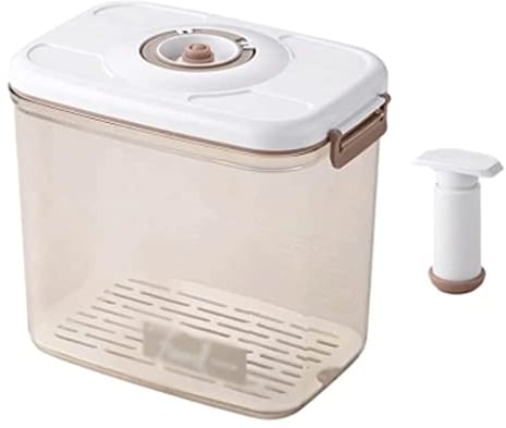 PPGE Home Classic Bread Box, Bread Storage Fruit Bread Removable Vacuum Sealed Box With Pump Bread Holder Multifunctional Bread Bin