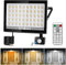 NATPOW 100W Led Strahler mit Bewegungsmelder Außen, Superhell LED Fluter mit Fernbedienung, 3000K-6000K Dimmbar Außenstrahler, IP66 Wasserdicht Scheinwerfer für Garten Garage Hinterhof(1 Pack)