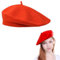 Rakiuty Baskenmütze, Barett, Barett Mütze, Baskenmütze Barett, Mütze Damen Beret, Mütze Beret Cap, Orange Rot