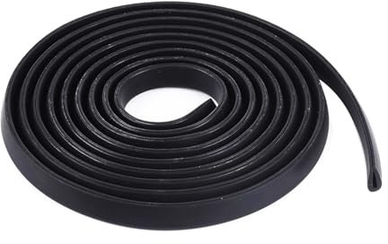 NICENEEDED 3 PCS Rubber Edge Trim, 3m/9.84ft Flexible Self Adhesive Rubber Strip, U Shaped Black Edge Protection for Sheet Metal, Panels, Car Doors, Steel Plates, Hatches, Table Corners