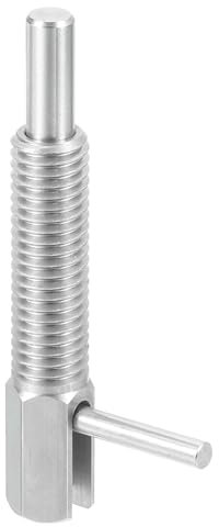 QUARKZMAN Perno tensor retráctil de indexación, M10 l, pasador tensor de resorte de acero inoxidable, pestillo con resorte de bloqueo telescópico para ingeniería mecánica construcción naval
