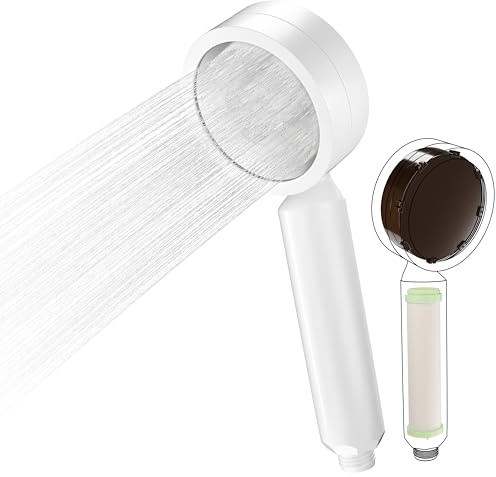 Shower Head, High Pressure Aromatherapy Grapefruit & Lemon Vitamin C Shower with Hard Water Filter for Skin, Hair Health Skincare Spa