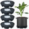TETSMG Blumentopf Untersetzer Bewässerungssystem Balkon, 4 Stück Selbstbewässerung Untersetzer Blumentopf, Self Watering Pot Saucer, Automatische Bewässerung Blumenuntersetzer Rund für Stofftopf (4)
