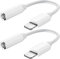 2 Pack Apple MFi Certified Headphone Jack Adapter for iPhone, Lightning Converter to 3.5mm Earphone Dongle Aux Audio Cable - Compatible with iPhone 14,13,12,11 Pro Max,XS Max,8, 7 Plus（White）