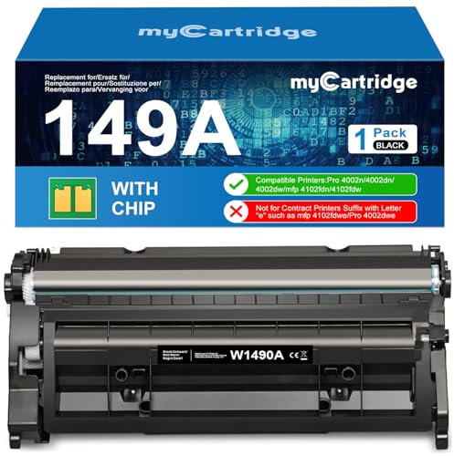 MYCARTRIDGE 149A (mit chip) Kompatibel für HP 149A 149X W1490A W1490X Toner | Ersatz für hp LaserJet pro MFP 4102dw MFP 4102fdw Toner für W1490A W1490X Toner (1 Schwarz)