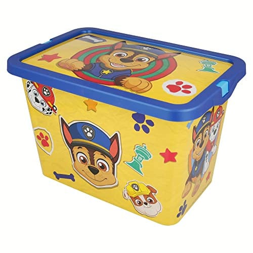 Stor Caja de almacenaje con Cierre de Click de 7 litros la Patrulla Canina Boy Plain