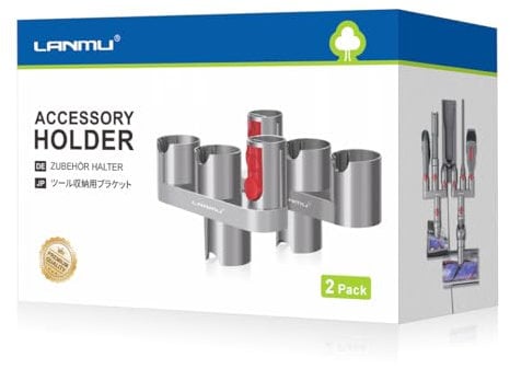 LANMU 2 Stück Zubehör Halterung Aufsatz Halter kompatibel mit Dyson V15 V12 V11 V10 V8 V7, Outsize,Gen5 Staubsauger