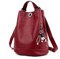 DEERWORD Donna Borse a Zaino Borsa a Zainetto Elegante Tracolla Zaini Firmate Marca Zainetti Antifurto PU pelle 6462 1 pz Vino Rosso