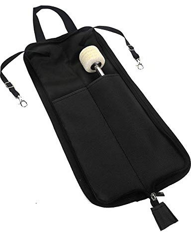 Drfeify Drum-Stick-Tasche, Tragbare Drum-Stick-Aufbewahrungs-Hängetasche Drumstick-Handtaschenhalter mit Griff(schwarz) Stringed Instrument Play a Musical Instrument