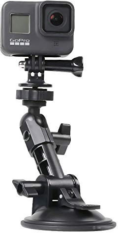 SUREWO Auto-Saugnapfhalterung für GoPro Hero 9 8 7 6 5 4, schwarz, Boote, Fahrzeug-Windschutzscheibe & Fensterkamera-Halterung, DJI Osmo Action, XiaoMi YI und den meisten Action-Kameras
