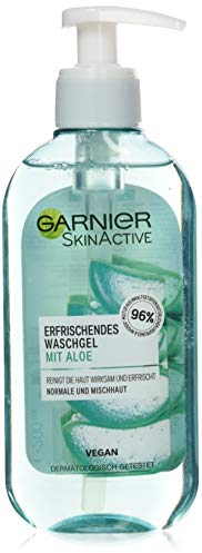 Garnier SkinActive Waschgel mit Aloe Extrakt Normale und Mischhaut, 1er Pack (1 x 200 ml)