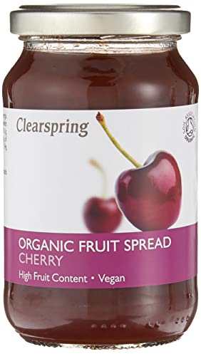 Clearspring Organic Cherry Fruit Spread | 280g | No Refined Sugar | High Fruit Content | Fat Free | Vegan | New Improved Recipe