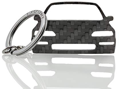 BlackStuff Carbon Karbonfaser Schlüsselanhänger Kompatibel mit Civic EF ED EE MK4 1985-1991 BS-898