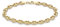 Carissima Gold Women's 9ct Yellow Gold 6.2mm Rambo Chain Bracelet 19cm/7.5