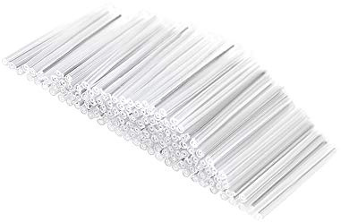 uxcell Lot de 200 gaines de fibre optique 20 mm 1,35 mm OD 2 extrémités pré-rétrécies pour tube de fusion de fibre optique Transparent thermorétractable